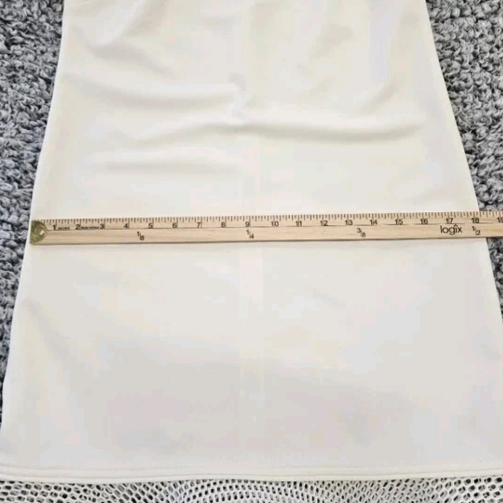 Zac Posen Off White Mini Dress US 2 XS Short Sleeve Graduation Prom Bachelorette - Picture 11 of 15